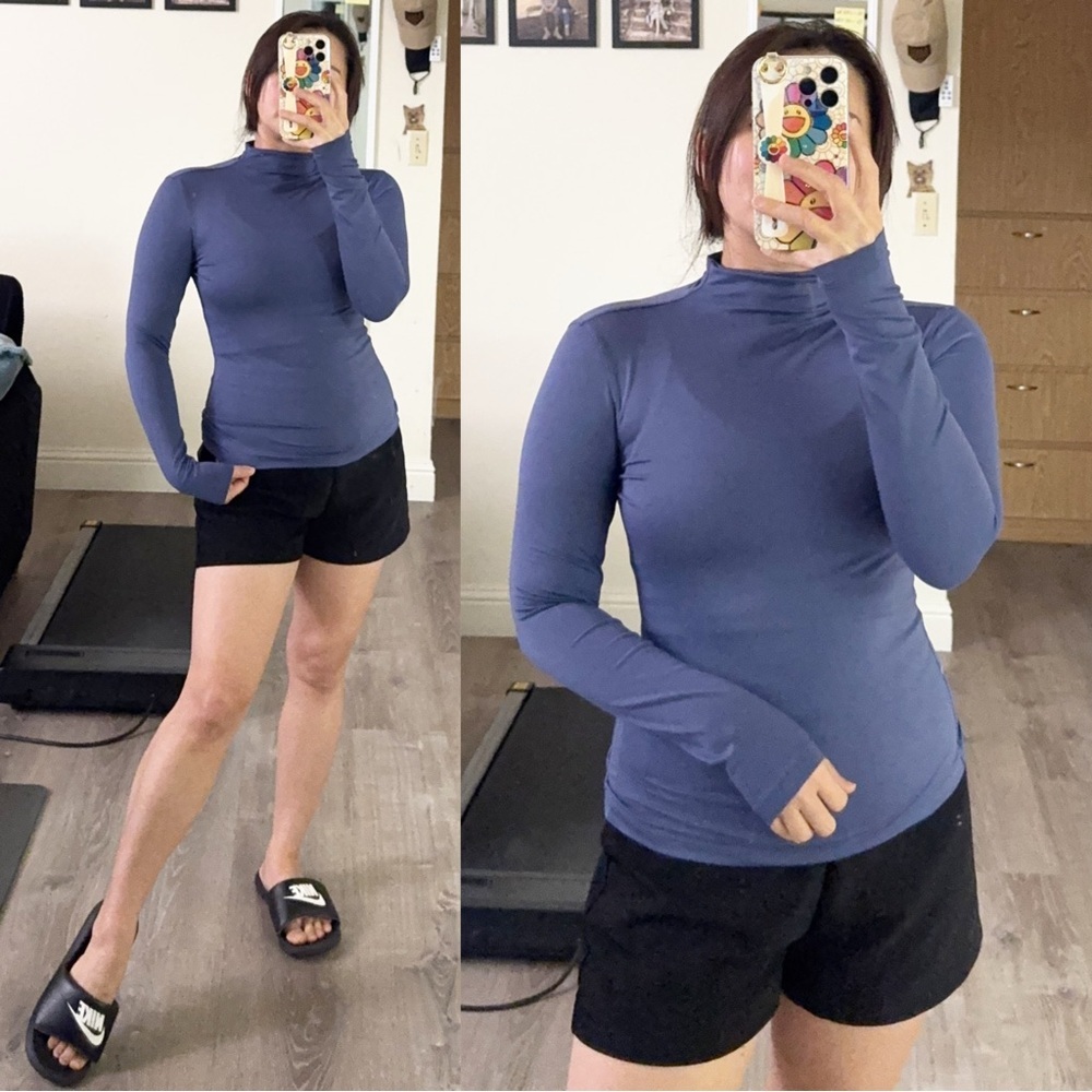 Yogalicious Blue Long Sleeve Women's Top